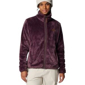 Columbia Fire Side II Sherpa Sz S Full Zip Fleece Moonvista Dark Purple Jacket